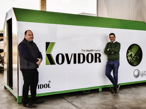 Kovidor tunnel with two owners in front